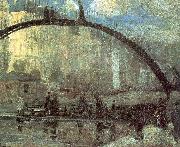 Glackens, William James La Villette oil painting